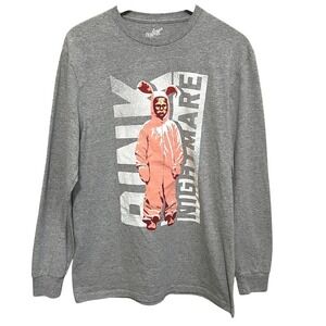 A‎ Christmas Story Pink Nightmare Bunny Long Sleeve T-Shirt Mens M